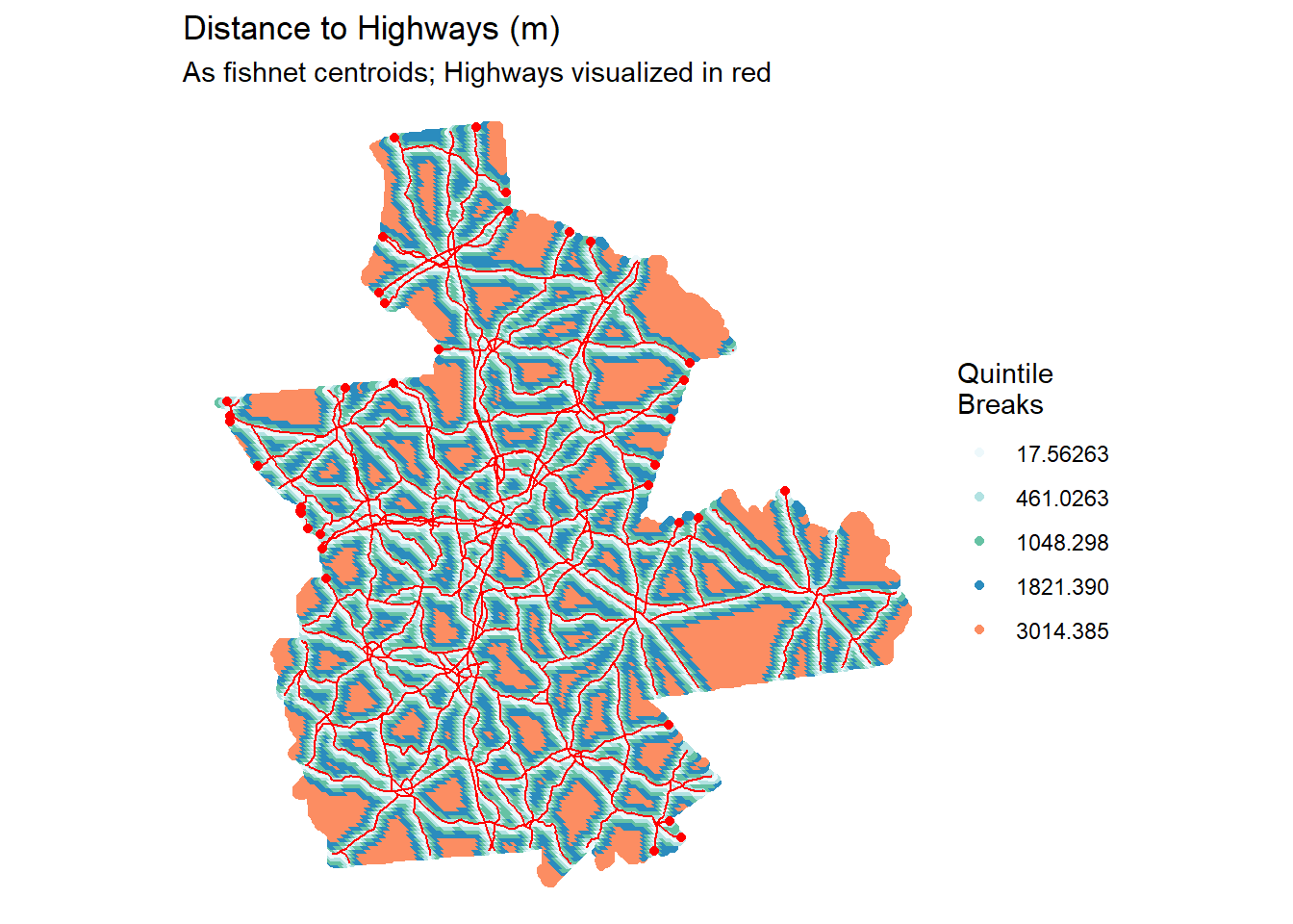 Distance to highways